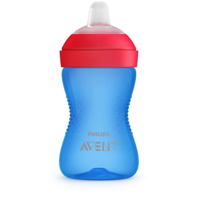 Image of Philips Avent Tazza con beccuccio morbido SCF802/01, 300 ml, blu/rosso (a partire dal 9. mese)059