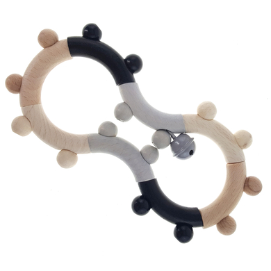 Hess Hochet de motricité huit, bois naturel noir