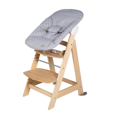 roba Seggiolone evolutivo Born Up natur Set 2 in 1 con sdraietta Style grigio