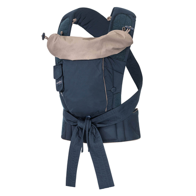 Hoppediz Porte-bébé Bondolino Plus Popeline bleu marine/gris