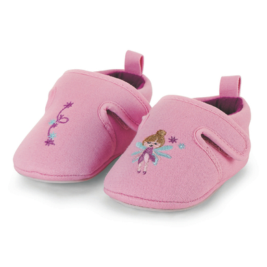 Sterntaler Chaussons bébé à scratch rose