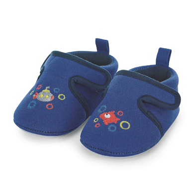 Sterntaler Chaussons bébé scratch bleu