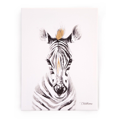 CHILDHOME Oljemålning Zebra 30 x 40 cm