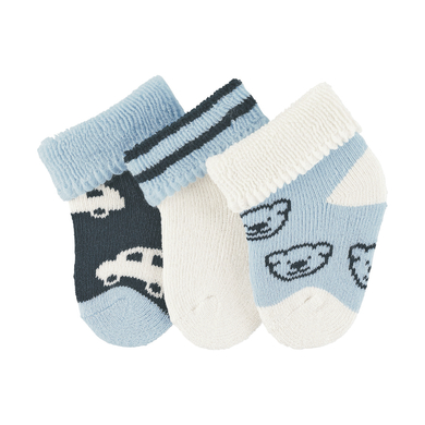 Sterntaler premières chaussettes 3-pack voiture écru