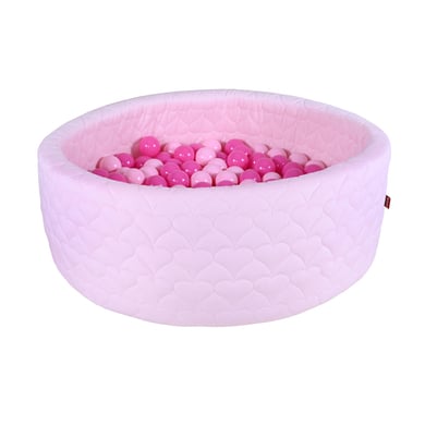 Image of knorr® toys Piscina di palline soft - Cosy heart rose incl. 300 palline soft pink