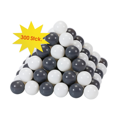 knorr® toys Balles pour piscine à balles Ø 6 cm grey/cream 300 pièces
