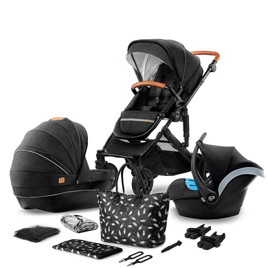 Kinderkraft Poussette trio combinée 3en1 Prime 2020 black