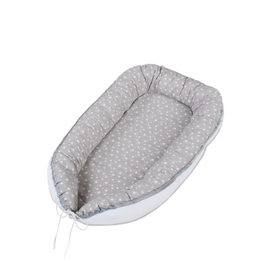 Image of babybay® Babynest grigio perla, stelle bianche059