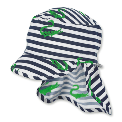 Sterntaler Casquette enfant à visière protège-cou bleu marine