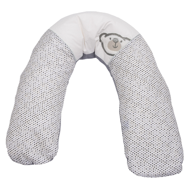BeBes Collection Coussin d'allaitement et housse Big Willi gris