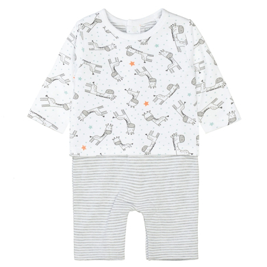 STACCATO Girls grenouillère + chemise white à motifs