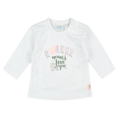 Feetje Longsleeve Roarrr Wild Thing blanc