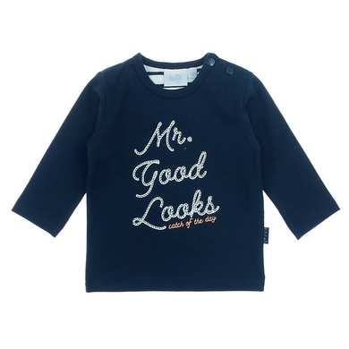 Feetje T-shirt manches longues enfant Mr. Good Looks bleu marine
