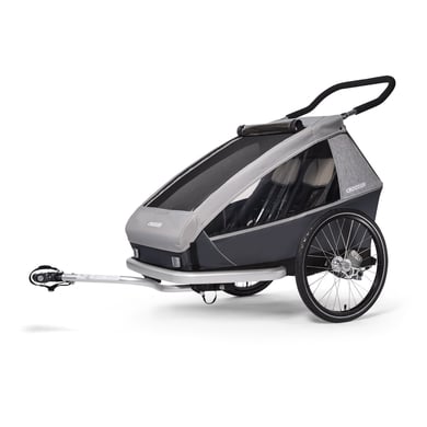 CROOZER Kinderfahrradanhänger Kid Keeke 2 Stone grey 121001620