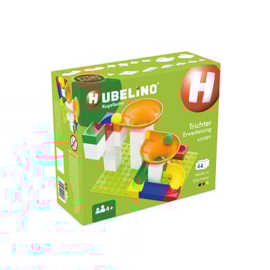 HUBELINO ® Pista de bolas extensión con embudo, 44 piezas