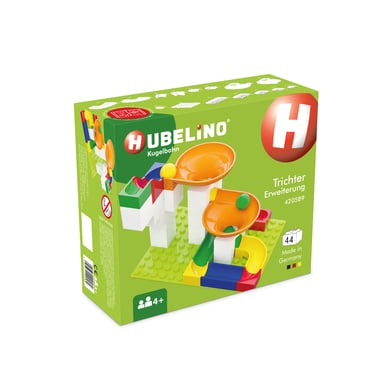 HUBELINO ® Pista de bolas extensión con embudo, 44 piezas