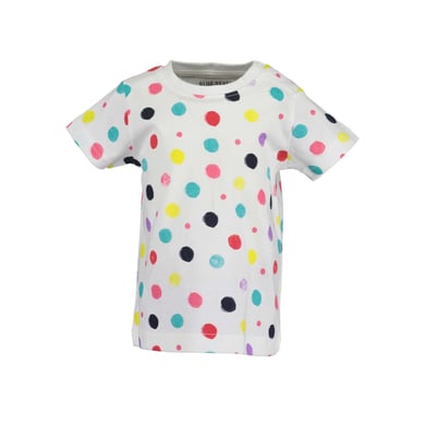 BLUE SEVEN Girls Camiseta de puntos blancos