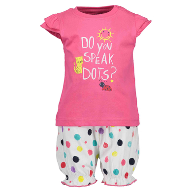 BLUE SEVEN Girls Set med 2 T-shirt + Shorts Pink Original