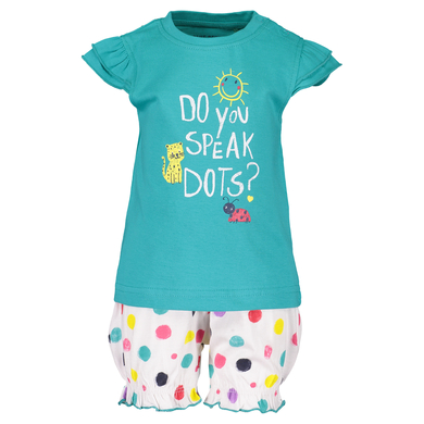 BLUE SEVEN Girls Lot de 2 T-shirt + Shorts lagon