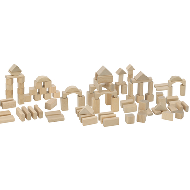 Image of Eichhorn Set costruzioni in legno, natur, 100 pezzi