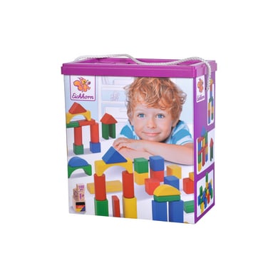 Eichhorn Set costruzioni in legno colorato, 100 pezzi