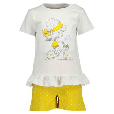 BLUE SEVEN Girls Lot de 2 T-Shirt + Shorts blanc