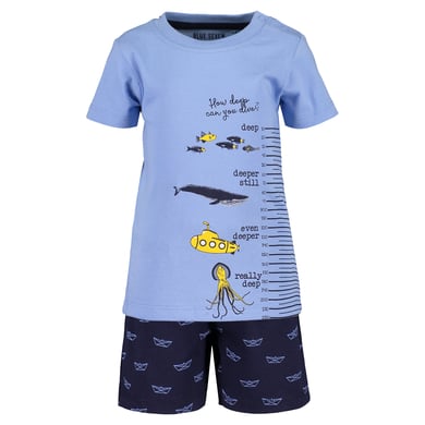 BLUE SEVEN Girls Set de 2 camisetas + Shorts azul claro