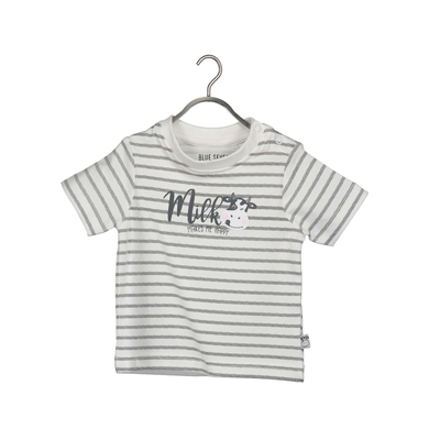 Image of blu SEVEN Maglietta Milk bianco Stripe059