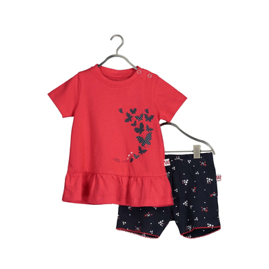 BLUE SEVEN Ensemble tunique bébé 2 pièces + Shorts rouge vif