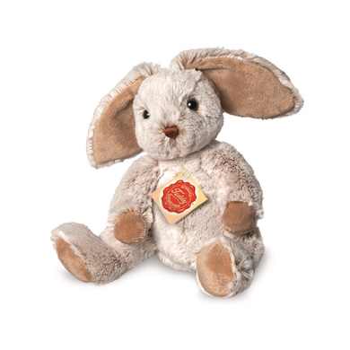 Teddy HERMANN® Peluche lapin articulé gris, 25 cm