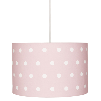 LIVONE Suspension lampe enfant Happy Style for Kids DOTS rose/blanc