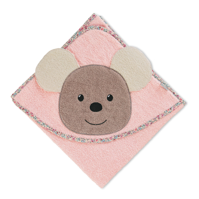 Sterntaler Cape de bain enfant motif Mabel rose doux 80x80 cm