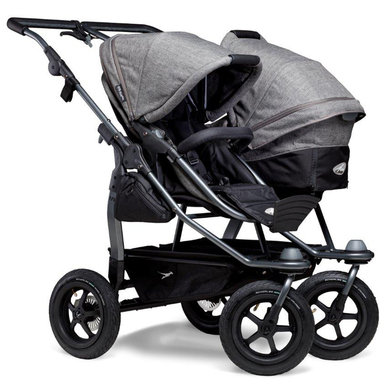 tfk Poussette double combinée côte à côte Duo Air Premium gris