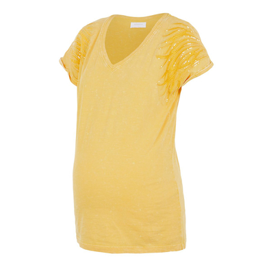 mama licious moderskjorta MLANNABELL Cream Gold