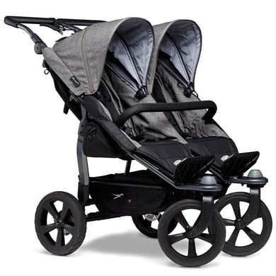 tfk Poussette double côte à côte Duo Ecco Premium gris