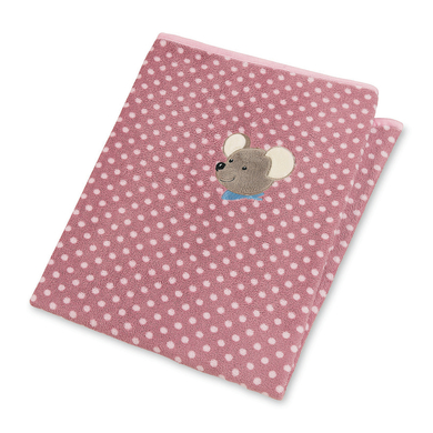Sterntaler Couverture bébé peluche Mabel souris 100x75 cm