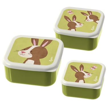 sigikid® Boîtes à goûter enfant lapin Forest PP lot de 3