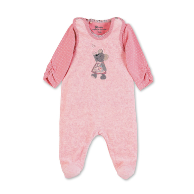 Sterntaler Ensemble grenouillère t-shirt enfant Nicki Mabel mélange rose
