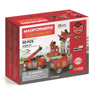 MAGFORMERS ®Juego de expansión Bomberos Amazing Rescue