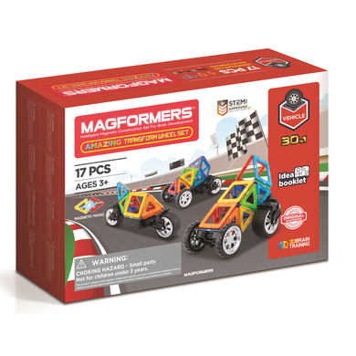 MAGFORMERS® Jeu magnétique Amazing Transform Wheel 17 pièces