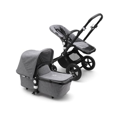 Bilde av Bugaboo Barnevogn Cameleon 3 Plus Komplett Svart / Grå Melange