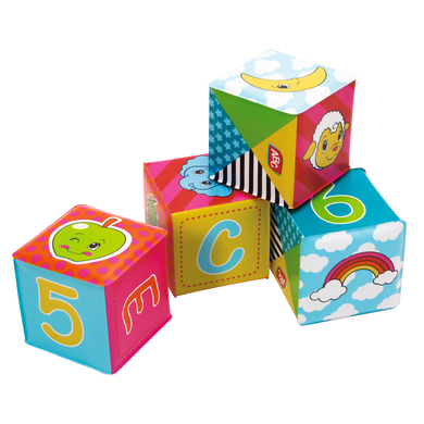 Simba Cubes à empiler enfant doux ABC