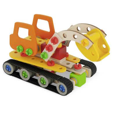 Eichhorn Jeu de construction enfant pelleteuse chenilles bois