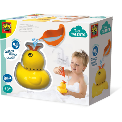SES Creative® Jouet de bain Canard en caoutchouc musical Quack, quack !