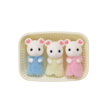 Sylvanian Families® Figurine triplés souris marshmallow 5337