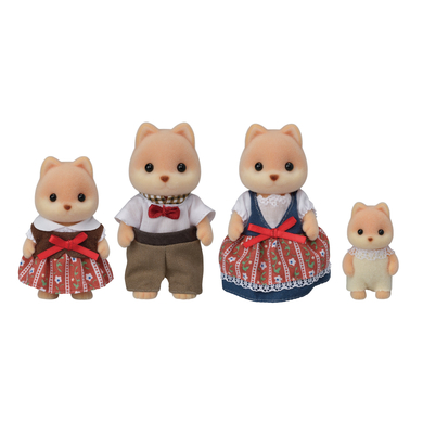Sylvanian Families® Figurine famille caramel - chiens caramel 5459