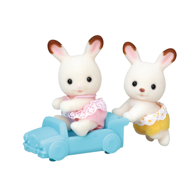 Sylvanian Families® Figurine jumeaux lapins chocolat 5420