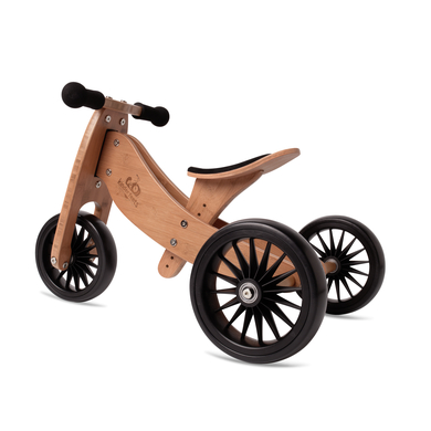 Kinderfeets® Tricycle draisienne enfant évolutif 2en1 Tiny Tot Plus, bois bambou