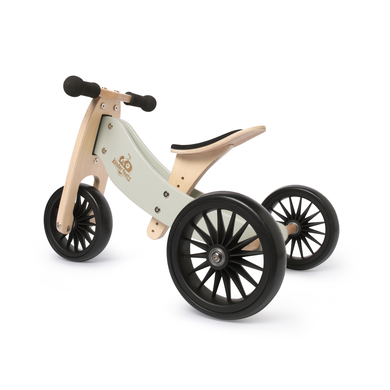 Kinderfeets® Tricycle draisienne évolutif 2en1 Tiny Tot Plus, bois turquoise
