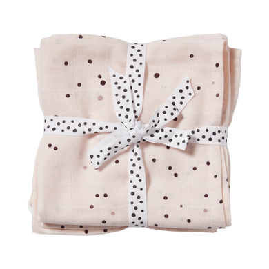 Done by Deer™ Lange enfant Dreamy dots poudré 70x70 cm lot de 2
